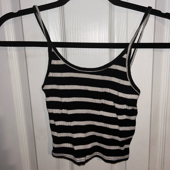Topshop Tops - *LAST CHANCE* Topshop Striped Cropped Cami